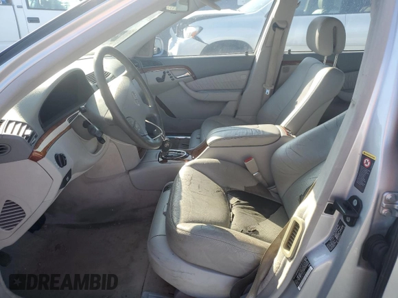 2004 Mercedes-Benz S-Class 4.3L with VIN WDBNG70JX4A424402, listed as a Copart auction lot 85068814 with 169,431 mi miles and Salvage Title. Bid and sale history available at carsss.com. Image 7.