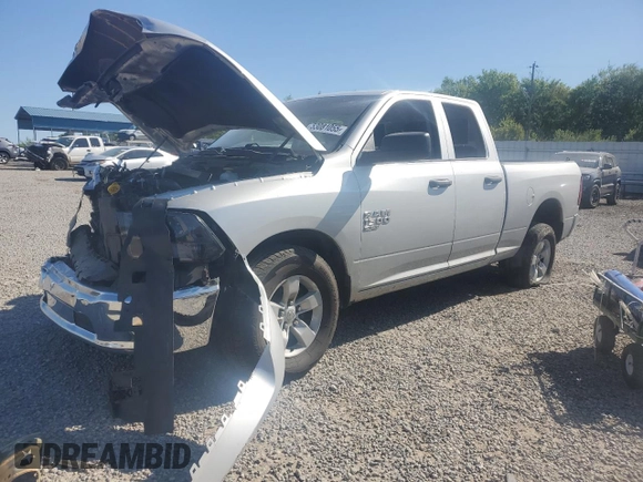 2019 Ram 1500 Tradesman with VIN 1C6RR6FG6KS516074, listed as a Copart auction lot 53081055 with 141,951 mi miles and Salvage title. Bid and sale history available at DreamBid. Image 1.