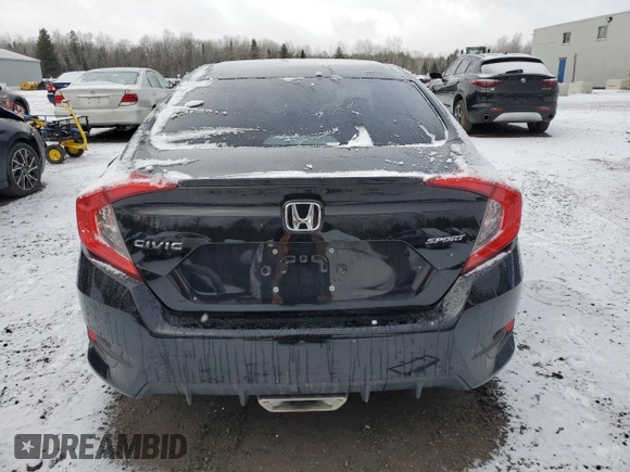 2019 Honda Civic Sedan Sport with VIN 2HGFC2F89KH018667, listed as a Copart auction lot 47868525 with 87,791 mi miles and Clean Title. Bid and sale history available at carsss.com. Image 6.