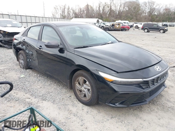 2024 Hyundai Elantra SE with VIN KMHLL4DG5RU799018, listed as a IAAI auction lot 41617298 with 6,557 mi miles and . Bid and sale history available at DreamBid. Image 1.