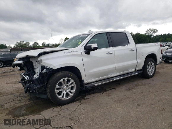 2024 Chevrolet Silverado 1500 LTZ with VIN 1GCUDGEL2RZ171374, listed as a Copart auction lot 55484474 with 5,904 mi miles and Salvage Title. Bid and sale history available at DreamBid. Image 1.