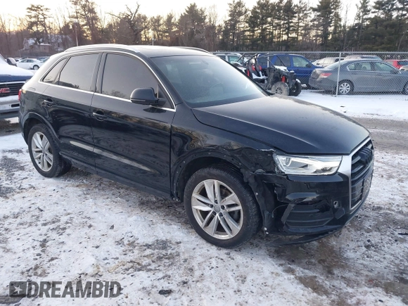 2017 Audi Q3 Premium Plus with VIN WA1HCCFS2HR017095, listed as a IAAI auction lot 41414567 with 102,475 mi miles and . Bid and sale history available at DreamBid. Image 1.