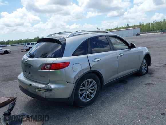 2005 Infiniti FX with VIN JNRAS08W85X210612, listed as a IAAI auction lot 42363099 with 137,868 mi miles and . Bid and sale history available at DreamBid. Image 4.