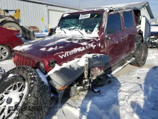 2021 Jeep Wrangler Unlimited Sport Altitude with VIN 1C4HJXDG2MW544163, listed as a Copart auction lot 86496084 with 49,737 mi miles and Salvage Title. Bid and sale history available at carsss.com. Image 1.