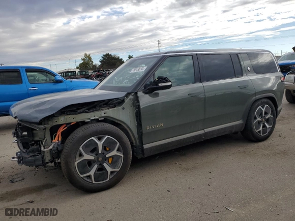 2023 Rivian R1S Launch Edition with VIN 7PDSGABL6PN022754, listed as a Copart auction lot 76849534 with 1,576 mi miles and Salvage Title. Bid and sale history available at carsss.com. Image 1.