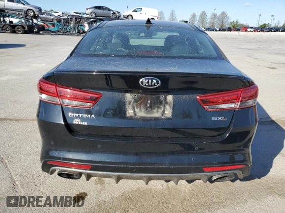 2017 Kia Optima SX Limited with VIN 5XXGV4L27HG133353, listed as a Copart auction lot 52739975 with 128,091 mi miles and Salvage title. Bid and sale history available at DreamBid. Image 6.