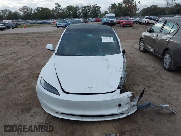 2024 Tesla Model 3 with VIN 5YJ3E1EA1RF869176, listed as a IAAI auction lot 41148906 with 1 mi miles. Bid and sale history available at carsss.com. Image 12.
