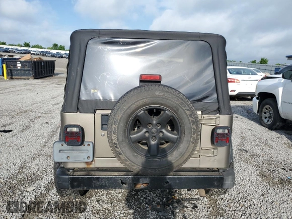 2003 Jeep Wrangler X с VIN 1J4FA39S03P349713, выставлен на аукционе Copart как лот 55768995 с пробегом 187 266 миль миль и Списание • Salvage title. История ставок и продаж доступна на DreamBid. Изображение 6.