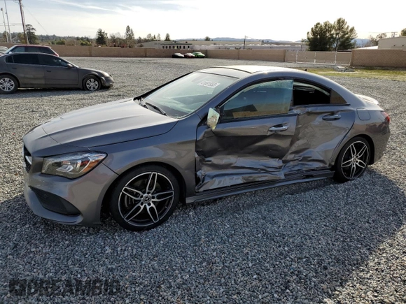 2018 Mercedes-Benz CLA with VIN WDDSJ4EB4JN697237, listed as a Copart auction lot 41661953 with 46,127 mi miles. Bid and sale history available at carsss.com. Image 1.