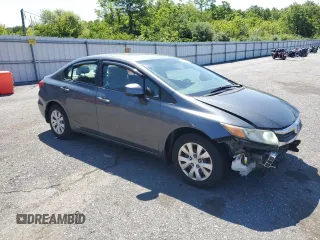 2012 Honda Civic LX z VIN 19XFB2F55CE360542, wystawiony jako Copart lot #59077995 z przebiegiem 139 751 mil mil oraz Szkoda całkowita • Salvage title. Historia ofert i sprzedaży dostępna na DreamBid. Obrazek 4.