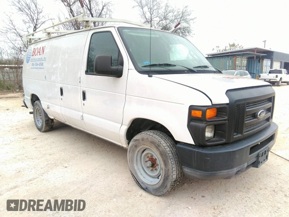 2011 Ford Econoline Cargo Commercial with VIN 1FTNE1EWXBDA35683, listed as a IAAI auction lot 41341685 with 137,031 mi miles and . Bid and sale history available at DreamBid. Image 1.