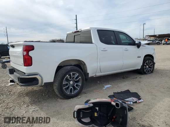 2022 Chevrolet Silverado 1500 LT with VIN 1GCUDDEDXNZ522260, listed as a Copart auction lot 88720695 with Not Provided miles and Salvage Title. Bid and sale history available at DreamBid. Image 3.