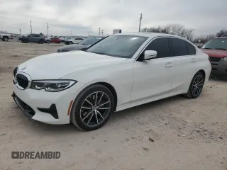 2022 BMW 3 Series 330i xDrive with VIN 3MW5R7J00N8C64705, listed as a Copart auction lot 48624285 with 12,143 mi miles and Salvage Title. Bid and sale history available at carsss.com. Image 1.