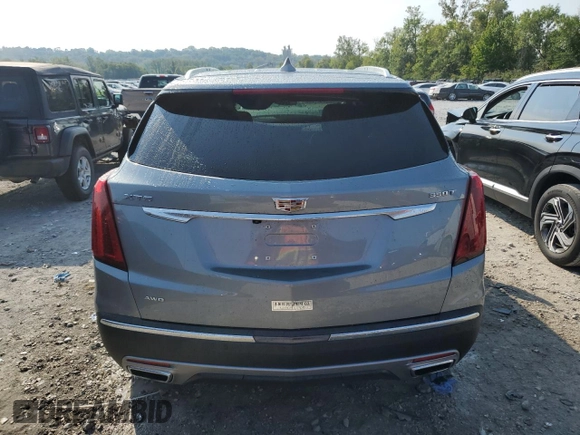 2023 Cadillac XT5 AWD Premium Luxury with VIN 1GYKNDR40PZ152982, listed as a Copart auction lot 69569914 with 24,829 mi miles and Salvage Title. Bid and sale history available at DreamBid. Image 6.
