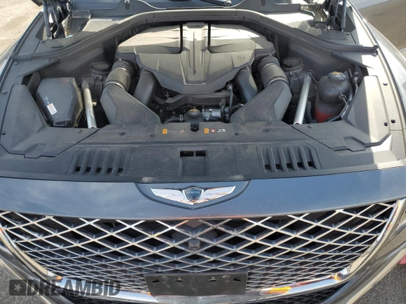 2023 Genesis GV80 with VIN KMUHCESC3PU124360, listed as a Copart auction lot 52595195 with 28,537 mi miles and Salvage title. Bid and sale history available at DreamBid. Image 13.