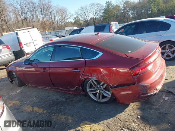 2019 Audi A5 Sportback Premium with VIN WAUANCF57KA054688, listed as a IAAI auction lot 41227350 with 1 mi miles. Bid and sale history available at carsss.com. Image 13.