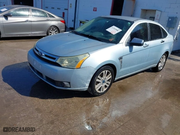 2008 Ford Focus SE with VIN 1FAHP35N58W287547, listed as a IAAI auction lot 41551886 with NaN miles. Bid and sale history available at carsss.com. Image 2.