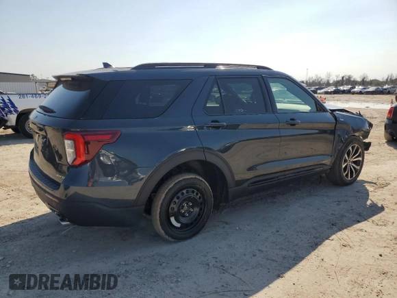 2022 Ford Explorer ST-Line with VIN 1FMSK8KH9NGB05344, listed as a Copart auction lot 45319245 with 25,775 mi miles and Salvage Title. Bid and sale history available at carsss.com. Image 3.