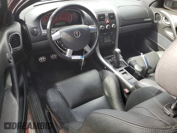 2005 Pontiac GTO with VIN 6G2VX12U65L382054, listed as a Copart auction lot 43629155 with 91,018 mi miles and Salvage Title. Bid and sale history available at DreamBid. Image 8.