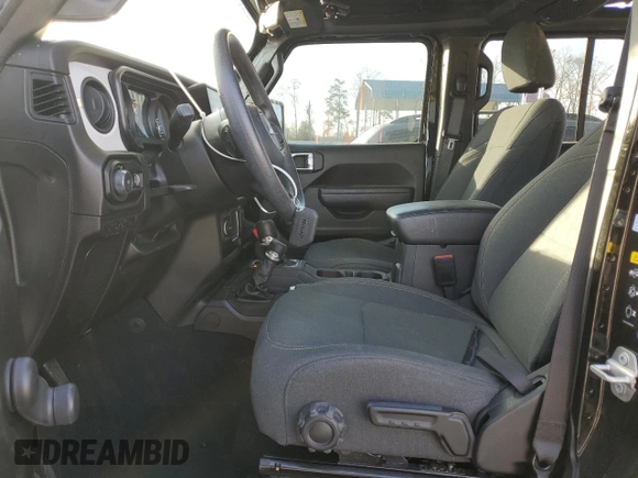 2024 Jeep Wrangler Sport S with VIN 1C4PJXDG1RW277777, listed as a Copart auction lot 49437045 with 10,405 mi miles and Salvage title. Bid and sale history available at DreamBid. Image 7.