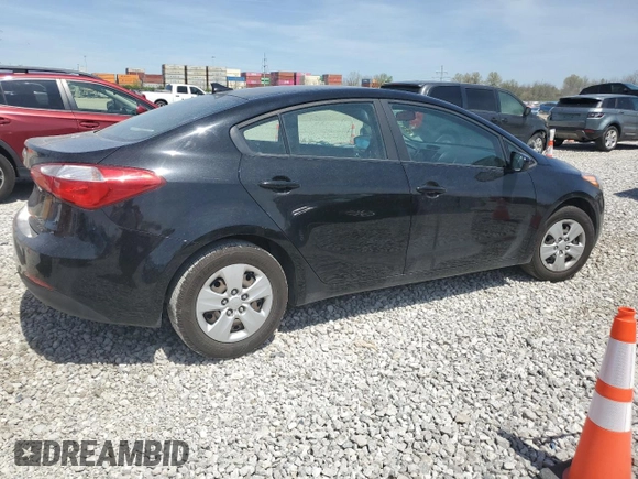 2016 Kia Forte LX with VIN KNAFK4A67G5574488, listed as a Copart auction lot 53993965 with 0 mi miles and Salvage Title. Bid and sale history available at carsss.com. Image 3.