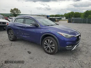 2018 Infiniti QX30 Premium with VIN SJKCH5CR4JA043584, listed as a Copart auction lot 58199085 with 81,497 mi miles and Salvage title. Bid and sale history available at DreamBid. Image 4.