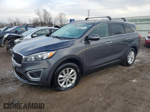 2017 Kia Sorento LX with VIN 5XYPG4A3XHG206927, listed as a Copart auction lot 46653575 with 102,423 mi miles and Salvage Title. Bid and sale history available at carsss.com. Image 1.