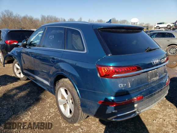 2020 Audi Q7 Premium with VIN WA1AJAF75LD011028, listed as a Copart auction lot 43251574 with 46,658 mi miles. Bid and sale history available at carsss.com. Image 2.