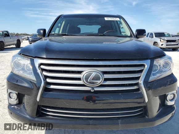 2015 Lexus LX 570 with VIN JTJHY7AX7F4165803, listed as a Copart auction lot 42799625 with 157,666 mi miles and Salvage Title. Bid and sale history available at DreamBid. Image 5.