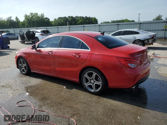 2014 Mercedes-Benz CLA 250 with VIN WDDSJ4EB4EN029220, listed as a Copart auction lot 56970345 with 137,614 mi miles and Salvage title. Bid and sale history available at DreamBid. Image 2.