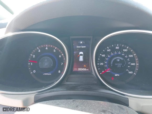 2013 Hyundai Santa Fe 2.0T Sport with VIN 5XYZUDLA6DG019790, listed as a IAAI auction lot 41980044 with 282,456 mi miles. Bid and sale history available at carsss.com. Image 7.