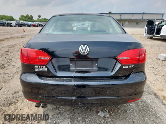 2012 Volkswagen Jetta SE with VIN 3VWDP7AJ8CM351718, listed as a Copart auction lot 58590425 with 183,130 mi miles and Salvage title. Bid and sale history available at DreamBid. Image 6.