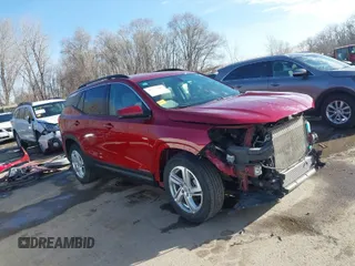 2019 GMC Terrain SLE z VIN 3GKALMEV3KL144871, wystawiony jako IAAI lot #41792585 z przebiegiem 52 749 mil mil oraz . Historia ofert i sprzedaży dostępna na DreamBid. Obrazek 1.