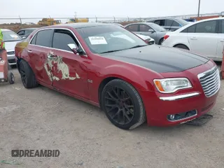 2012 Chrysler 300 with VIN 2C3CCAET6CH160837, listed as a IAAI auction lot 41450010 with 201,992 mi miles. Bid and sale history available at carsss.com. Image 1.