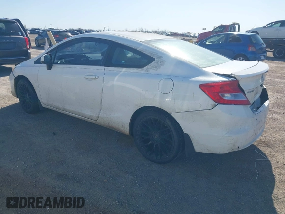 2012 Honda Civic Cpe LX with VIN 2HGFG3B55CH532863, listed as a IAAI auction lot 41718076 with 225,933 mi miles. Bid and sale history available at carsss.com. Image 3.