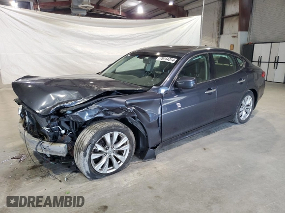 2011 Infiniti M37 with VIN JN1BY1AR2BM370840, listed as a Copart auction lot 76164314 with 116,783 mi miles and Clean Title. Bid and sale history available at carsss.com. Image 1.