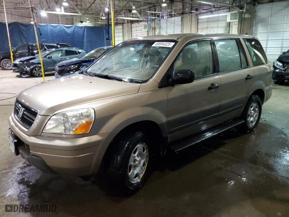 2004 Honda Pilot LX with VIN 2HKYF18134H593530, listed as a Copart auction lot 49894325 with 197,102 mi miles and Clean Title. Bid and sale history available at carsss.com. Image 1.