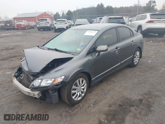 2011 Honda Civic LX with VIN 19XFA1F5XBE024168, listed as a IAAI auction lot 41801157 with 173,340 mi miles and . Bid and sale history available at DreamBid. Image 2.