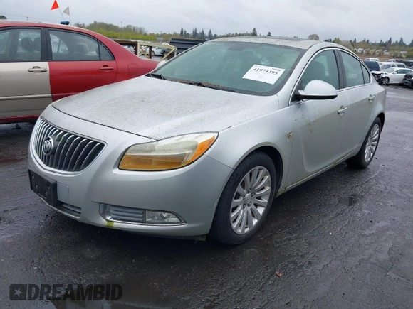 2011 Buick Regal CXL RL6 with VIN W04GU5GC9B1018360, listed as a IAAI auction lot 41974395 with 27,271 mi miles. Bid and sale history available at carsss.com. Image 2.
