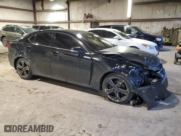 2011 Lexus IS 250 with VIN JTHBF5C22B5148656, listed as a Copart auction lot 46802805 with 167,848 mi miles and Salvage Title. Bid and sale history available at carsss.com. Image 4.