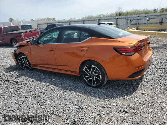 2025 Nissan Sentra SR with VIN 3N1AB8DV8SY228827, listed as a Copart auction lot 51458005 with 2,123 mi miles and Salvage Title. Bid and sale history available at DreamBid. Image 2.