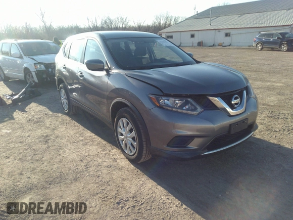 2016 Nissan Rogue SV with VIN KNMAT2MV8GP666196, listed as a IAAI auction lot 41762181 with 50,251 mi miles and . Bid and sale history available at carsss.com. Image 1.