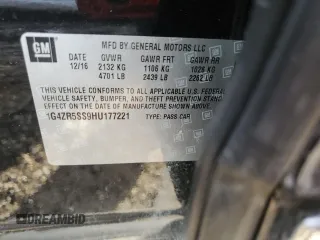 2017 Buick LaCrosse Premium with VIN 1G4ZR5SS9HU177221, listed as a Copart auction lot 46651215 with 97,133 mi miles and Salvage Title. Bid and sale history available at carsss.com. Image 12.