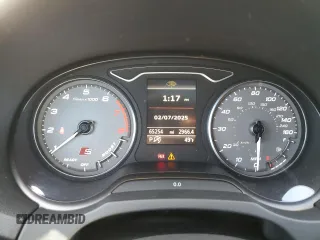 2017 Audi S3 Premium Plus with VIN WAUB1GFF0H1012582, listed as a Copart auction lot 43640435 with 65,254 mi miles and Salvage Title. Bid and sale history available at carsss.com. Image 9.