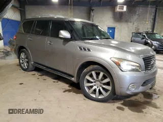 2014 Infiniti QX80 z VIN JN8AZ2NEXE9061907, wystawiony jako Copart lot #57808235 z przebiegiem 146 895 mil mil oraz Szkoda całkowita • Salvage title. Historia ofert i sprzedaży dostępna na DreamBid. Obrazek 4.