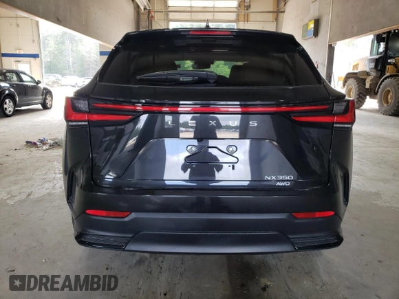 2025 Lexus NX 350 with VIN 2T2AGCEZ9SC063952, listed as a Copart auction lot 74390434 with 1,483 mi miles and Salvage title. Bid and sale history available at DreamBid. Image 6.