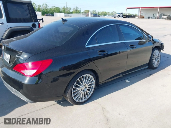 2017 Mercedes-Benz CLA with VIN WDDSJ4EB9HN454890, listed as a IAAI auction lot 41974093 with 114,467 mi miles. Bid and sale history available at carsss.com. Image 4.