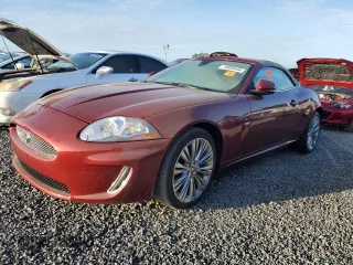 2010 Jaguar XK with VIN SAJWA4GB5ALB36814, listed as a Copart auction lot 74855444 with 0 mi miles and Salvage Title. Bid and sale history available at carsss.com. Image 1.