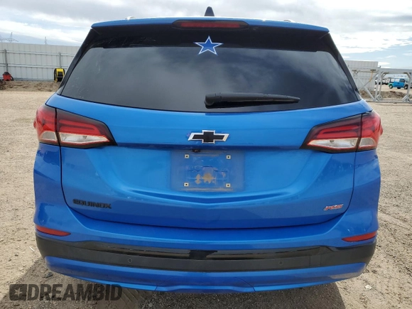 2024 Chevrolet Equinox RS with VIN 3GNAXMEG9RS161649, listed as a Copart auction lot 51132025 with 65,233 mi miles and Salvage Title. Bid and sale history available at DreamBid. Image 6.