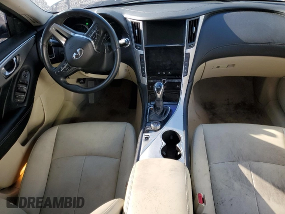 2020 Infiniti Q50 3.0t LUXE with VIN JN1EV7ARXLM251153, listed as a Copart auction lot 44759545 with 54,476 mi miles and Salvage Title. Bid and sale history available at carsss.com. Image 8.
